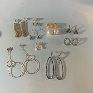 Swarovski like Earrings Bundle